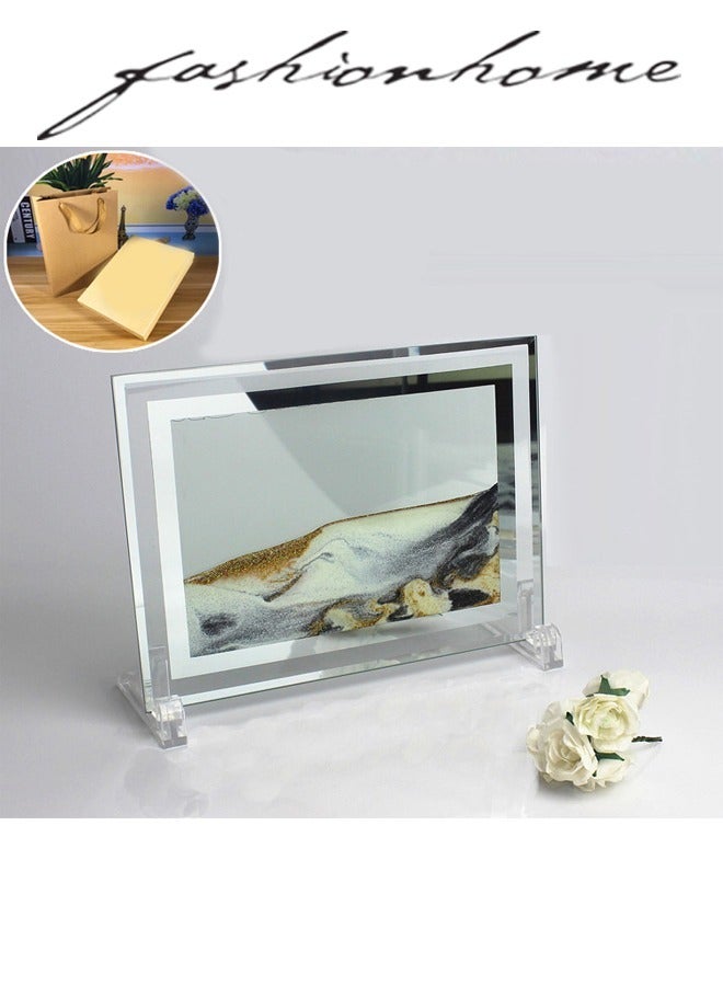 Raffine 3D Quicksand Hourglass Ornament Sand Timer Clock Painting Home Decoration Item for Living Room Bedroom - Image 2