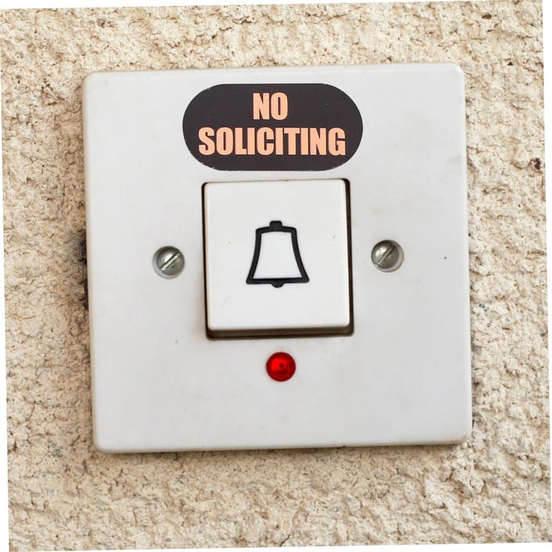 2sheets No Soliciting Sign for Home Funny Door Sticker Material Stickers Each Stylish Front Door Decor to Prevent Unwanted Visitors - Image 5