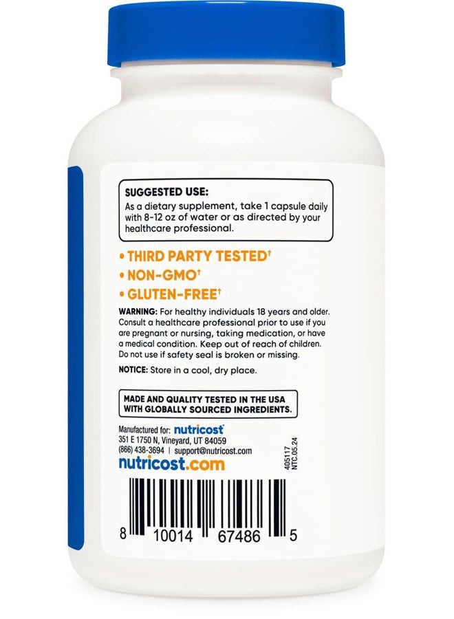 Nutricost Selenium Supplement 100mcg, 240 Capsules, Vegetarian, Gluten Free & Non-GMO - Image 4