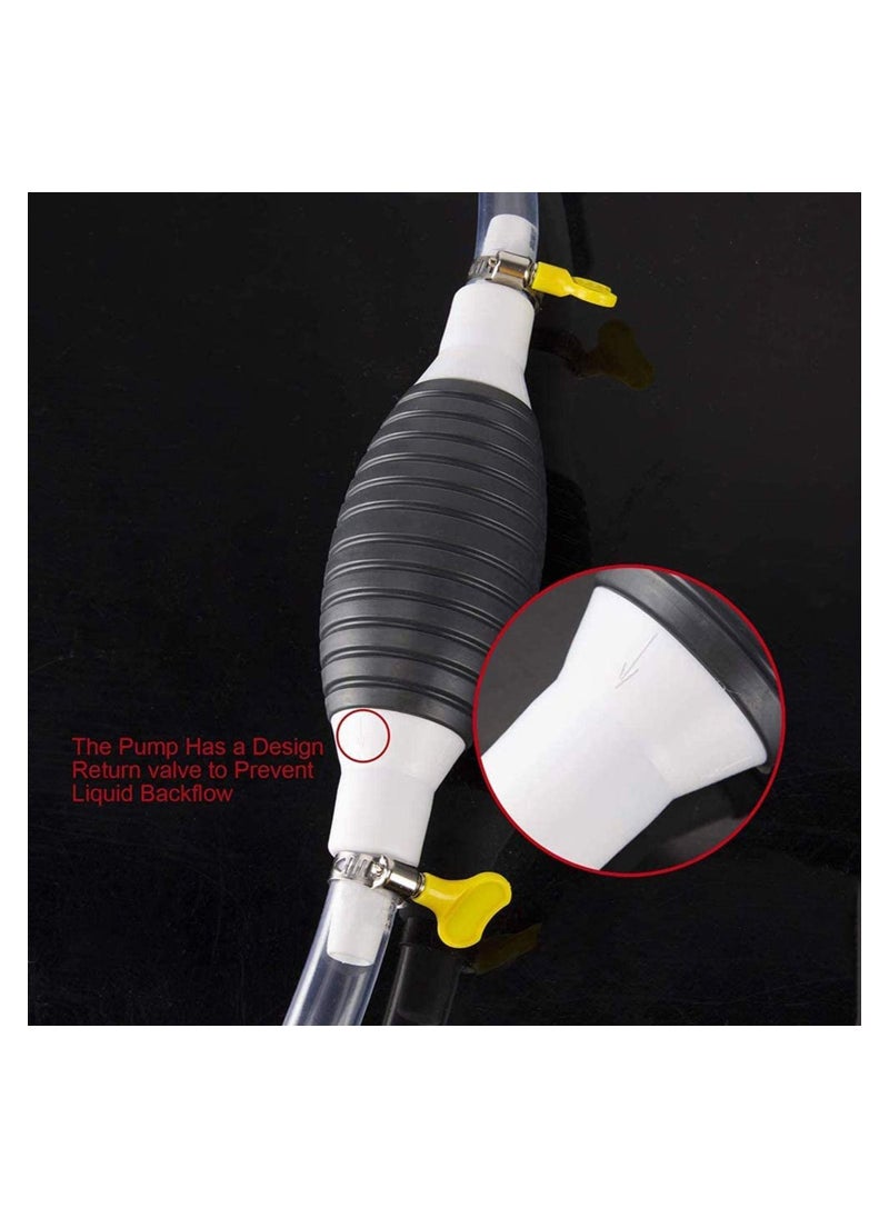 Generic - Fuel Transfer Pump Car Fuel Tank Transfer Gasoline Absorber Gasoline Siphon Hose Portable Widely Use Hand Fuel Pump for Gas Gasoline Petrol Oil Diesel. - Image 1