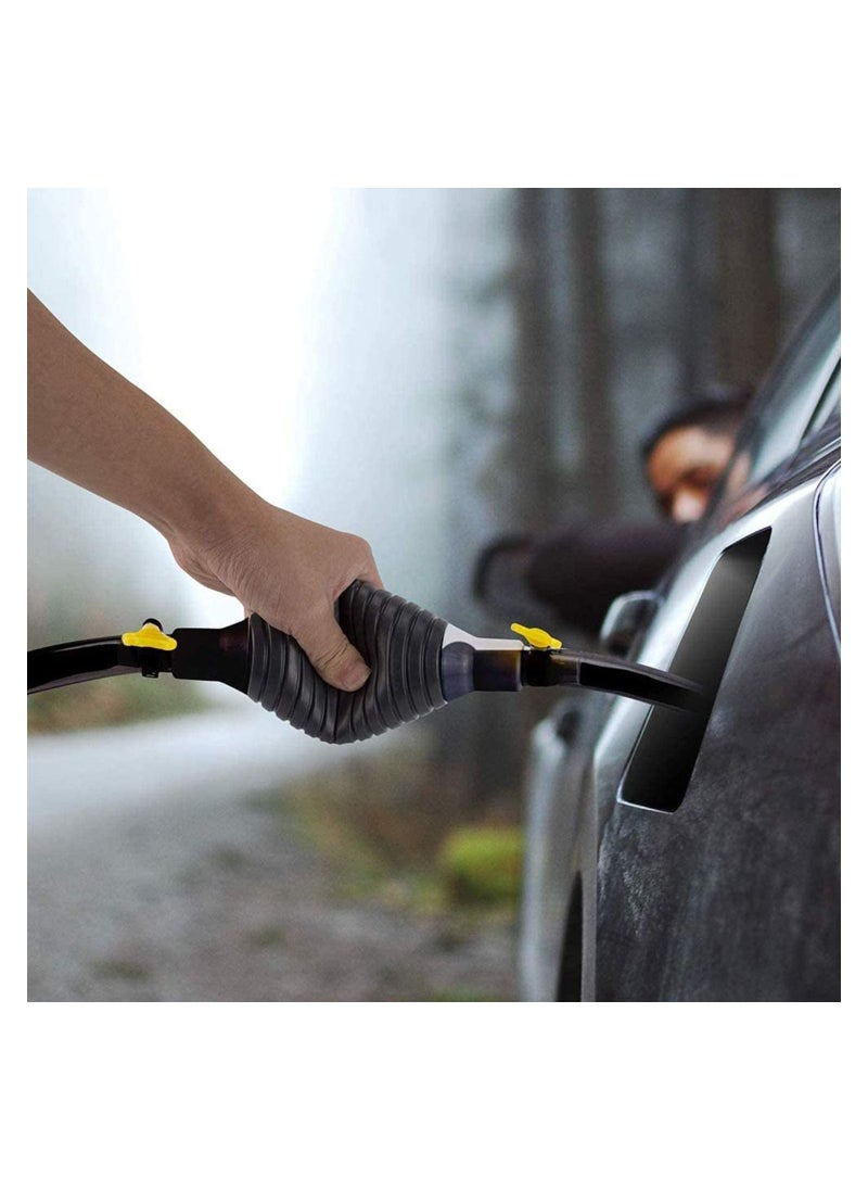 Generic - Fuel Transfer Pump Car Fuel Tank Transfer Gasoline Absorber Gasoline Siphon Hose Portable Widely Use Hand Fuel Pump for Gas Gasoline Petrol Oil Diesel. - Image 1