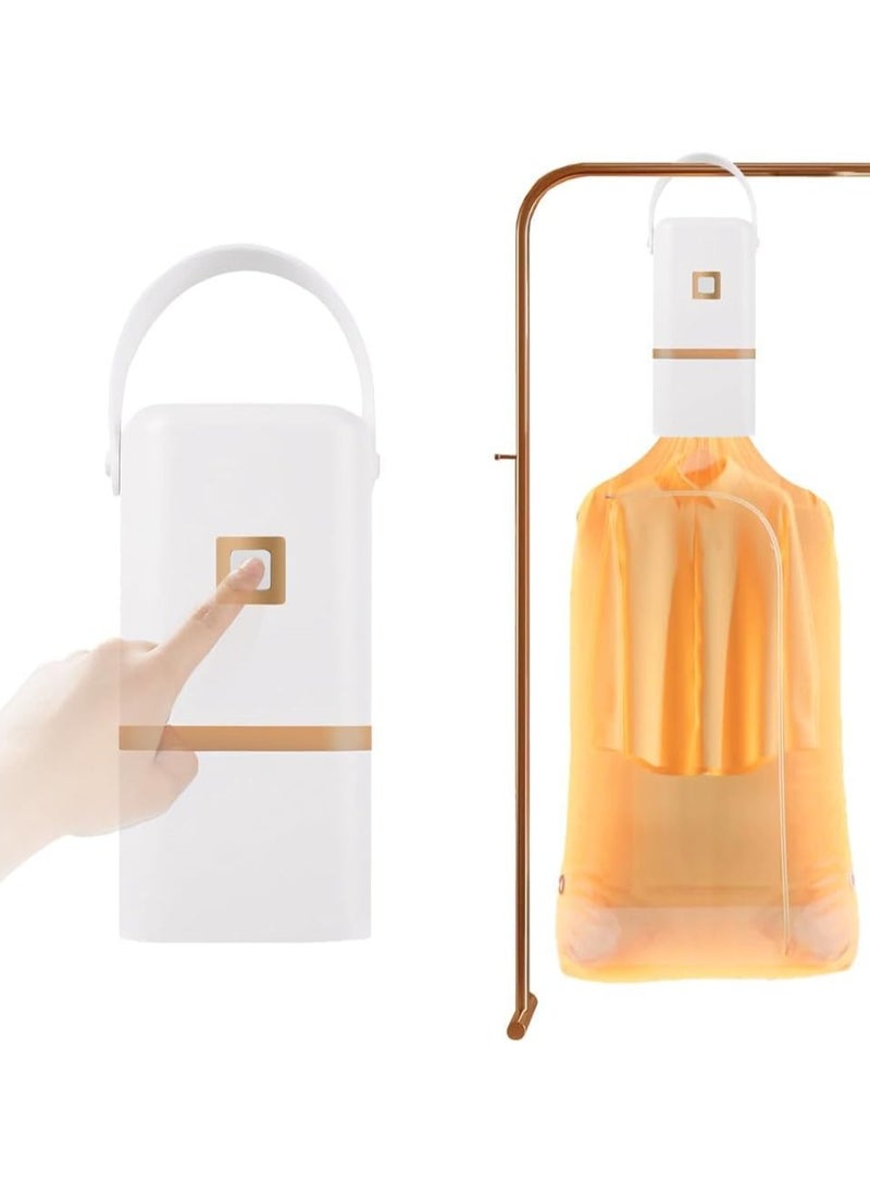 والالا مجفف ملابس محمول، مجفف كهربائي صغير، مجفف سفر صغير، جهاز للعناية بالملابس مع حقيبة جافة، تعقيم بالأشعة فوق البنفسجية مثالي للاستخدام في الشقق والسيارات الترفيهية والمنازل وغرف الفنادق - Image 1