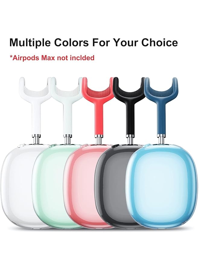 Goodern Compatible For Airpods Max Case Cover Silicone Transparent Protective Sleeve Waterproof Headphones Case Cover Airpods Max Accessories Clear Soft Skin For Airpod Max Durable Shell Clear - Image 4