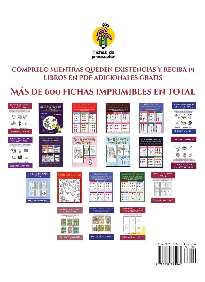 null - Los mejores libros para bebés (Dibuja las manecillas del reloj para que muestren la hora correcta): Este libro contiene 30 fichas con actividades a todo color para niños de 5 a 6 años - Image 1