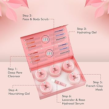 NUTRIGLOW مجموعة العناية بالبشرة من ناتورالز إنجليش روز هيدروسول 100% عضوي لمكافحة الشيخوخة للتدليك وتجديد البشرة 85 أونصة 03 أونصة سائلة 250 جرام 10 مل - Image 5