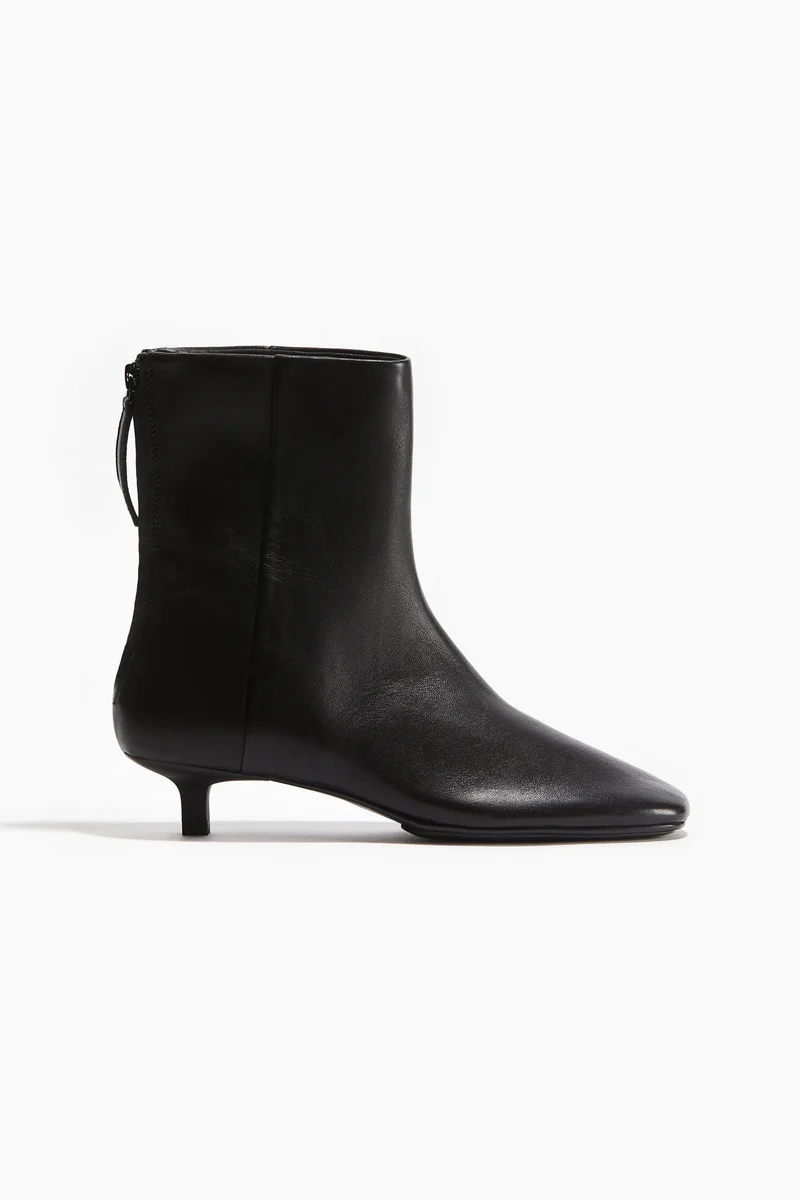 H&M Heeled leather boots