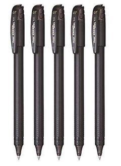Pentel Pentel Energel - 0.7mm - Roller Gel Pen Set - Pack of 5 (Black)  - Image 1