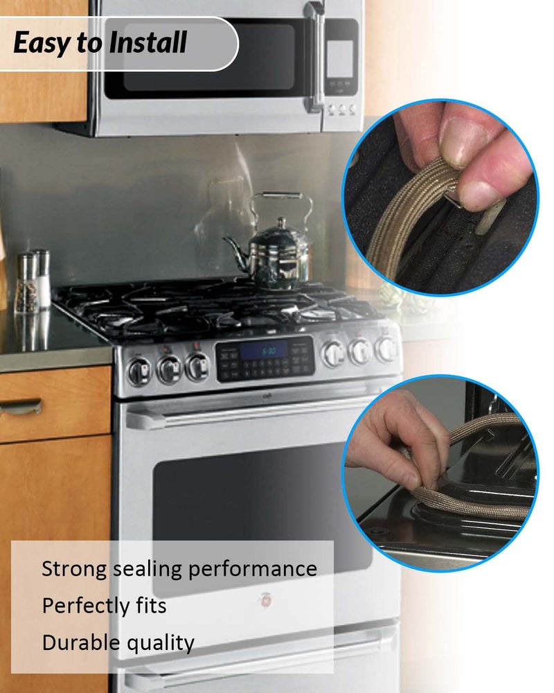 Nahntaipy Range Oven Door Gasket Fit for Crosley/Admiral/Amana/Hardwick/Jenn Air/Magic Chef/Maytag/Kenmore Replaces W10162384 WPW10162384 - Image 4