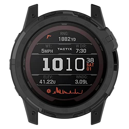 AWADUO Compatible with Garmin Enduro 2 Protective Case Cover Smartwatch Soft TPU Protective Case Cover Shell Protector CoverageBlack - Image 3