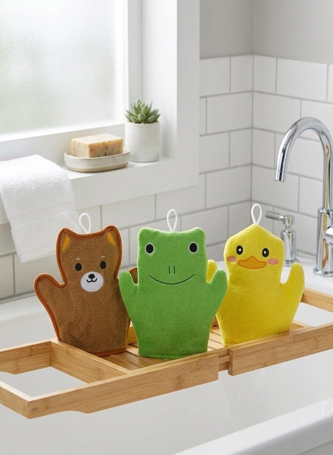 Vihaanta 3PCS Loofah for Kids, Baby Sponge for Bathing for Kids, Cartoon Design Bathing Sponge Set for Children's Daily Bath Time, Family Shower Sessions and Sensitive Skin Care, Pack of 3 - Image 4