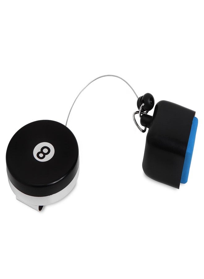 OKKO Retractable 8-Ball Chalker Billiard Pool Cue Chalk Holder with Belt Clip Black + 1 pc of Master Chalk - Image 5