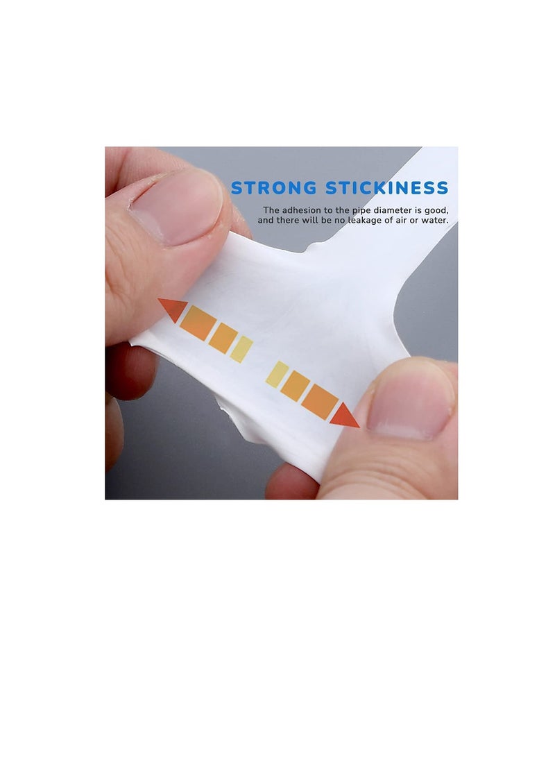 ROBUSTLINE Robustline Thread Sealing Teflon Tape with 0.25g/cm2 Density, 0.9MM x 12MTR PTFE for Pipe Fittings and Fixing Water Leak (12 MTRS) (25)  - Image 2