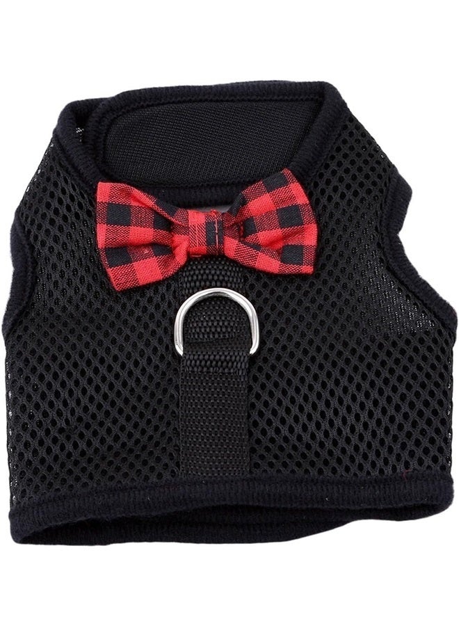 4pcs Multipurpose Rabbits Hamster Vest Harness with Leash Bunny Mesh Chest Strap Harnesses   Small Animals (L) - Image 3