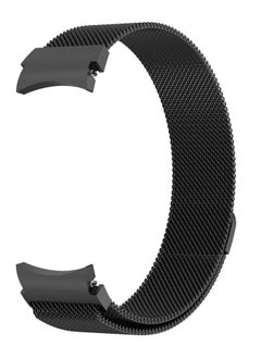 Stainless Steel Milanese Loop Band Watchband For Galaxy Watch 4/5/6 Black