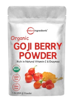 Micro Ingredients Organic Goji Berry Powder, 1 Lb  - Image 1