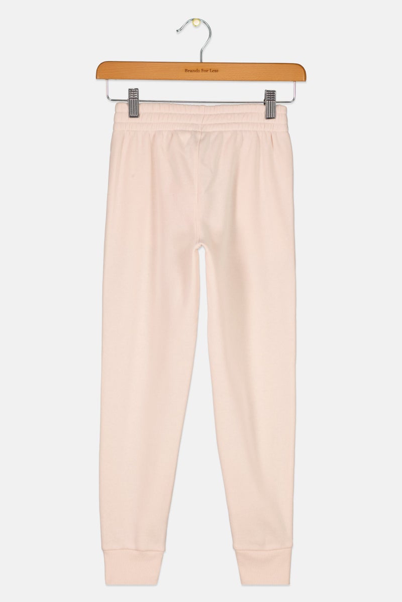 PUMA Kids Girl Brand Logo Outdoor Sweatpants, Blush - Image 2