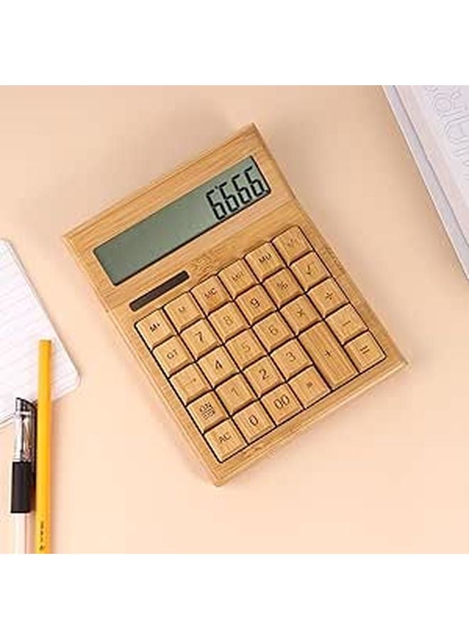 Portable Solar Calculator 29 Key Tilt Display for Office and School Use - Image 1