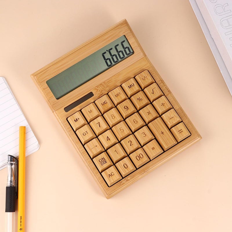 Portable Solar Calculator 29 Key Tilt Display for Office and School Use - Image 2