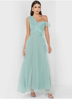 Ruffled Tulle Dress