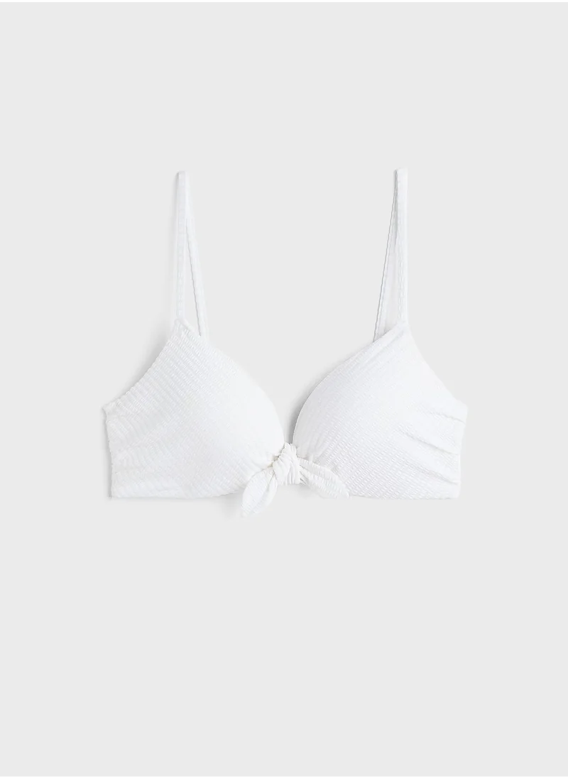 H&M Tie Detail Bikini Top