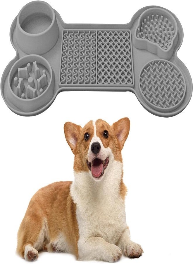 Riviox Slow Feeding Lick Mat for Dogs and Cats Food Grade Silicone Treat Pad with Strong Suction Anti Slip Design for Peanut Butter Yogurt Wet Food Calming and Anxiety Relief for Pets - Image 1