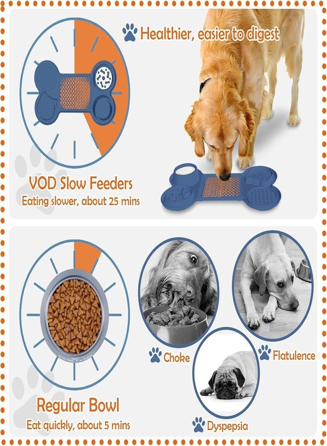 Riviox Slow Feeding Lick Mat for Dogs and Cats Food Grade Silicone Treat Pad with Strong Suction Anti Slip Design for Peanut Butter Yogurt Wet Food Calming and Anxiety Relief for Pets - Image 5