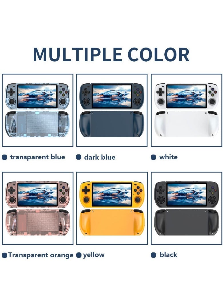 Powkiddy - POWKIDDY RGB10 MAX3 Handheld Game Console, 5 Inch IPS Screen Retro Video Game Console Open Source Linux Game Player, Support WiFi & Bluetooth,10000+ Games Portable PSP (Yellow, 128G) - Image 1