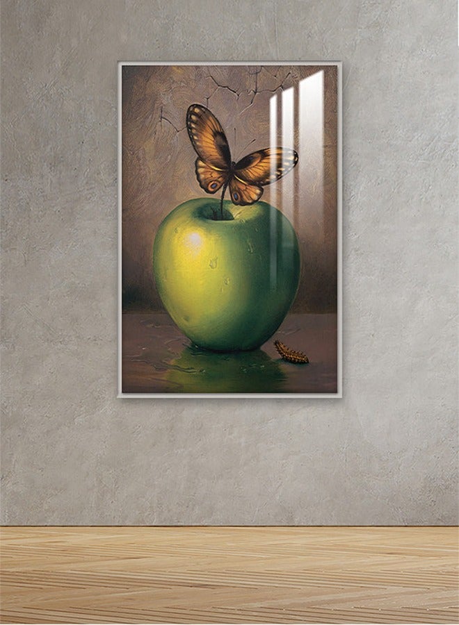 ماركتنا لوحة جدارية120×80سم مع برواز فضي وطبقة اكريلك شفاف بتصميم مودرن - Image 1