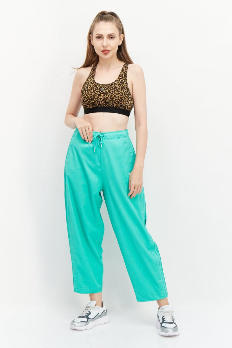 adidas Originals Women Sportswear Fit Drawstring Outdoor Track Pants, Green  - Image 2