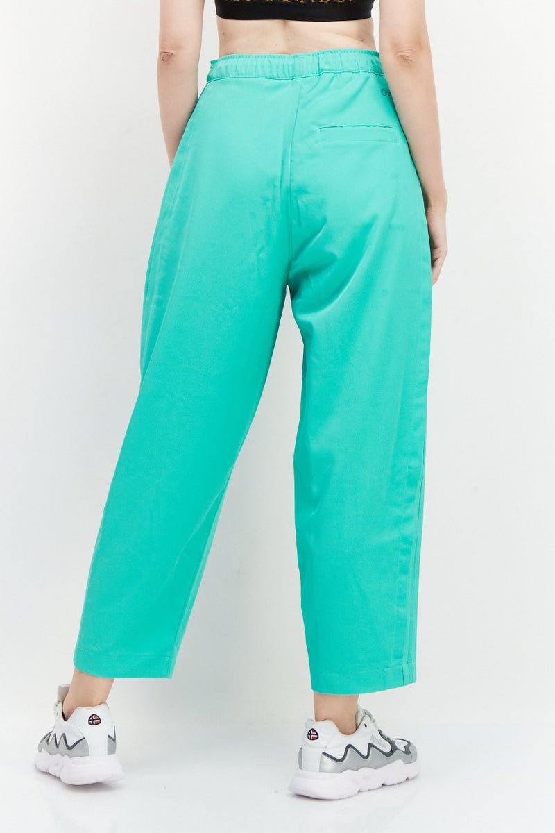 adidas Originals Women Sportswear Fit Drawstring Outdoor Track Pants, Green  - Image 4