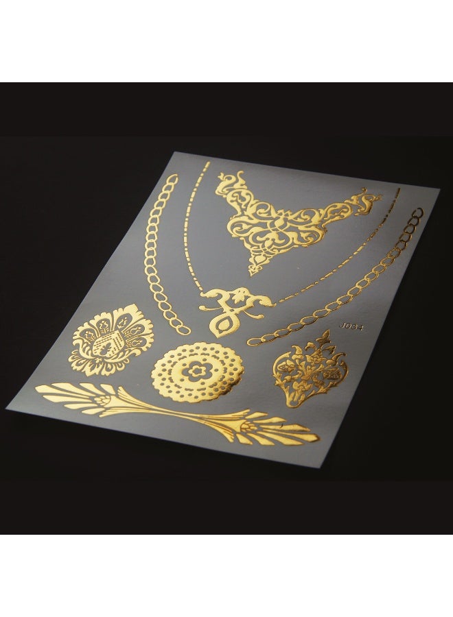 كيفية ملصقات وشم الحناء الهندية، ملصقات وشم الحناء، ملصقات وشم الختم الساخن لدول الشرق الأوسط، دفعة مختلطة عبر الحدود - Image 1