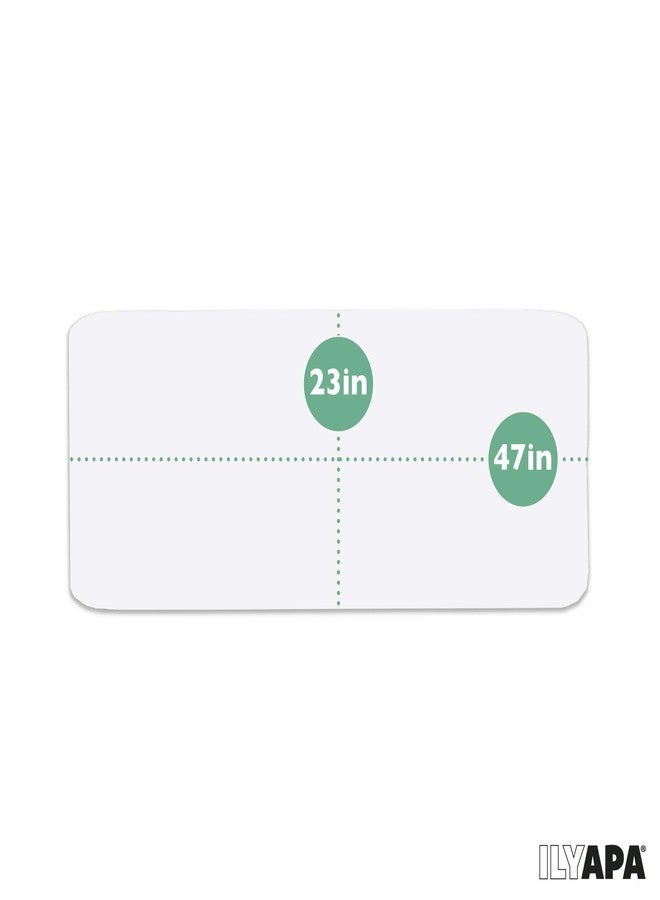 Ilyapa Office Desk Pad, Clear Textured Mat - 47x23 Inch Plastic Clear Desk Protector for Home or Office, Computer Mat Full Mouse Pad (47 x 23 Inch) - Image 2