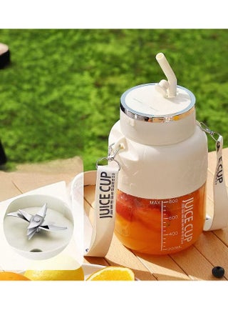 Electric Fruit Juicer,Juicer Machines,powerful Crushed Ice Wireless Mini Protable Blender Bottle Juice With Straw Household Use Charging 10 Blade Juice Cup(k2 white) - pzsku/Z1A06C2A2CF73F59D9C22Z/45/1748568037/003c2956-9ac6-4670-9c0c-f66c1b4818b6