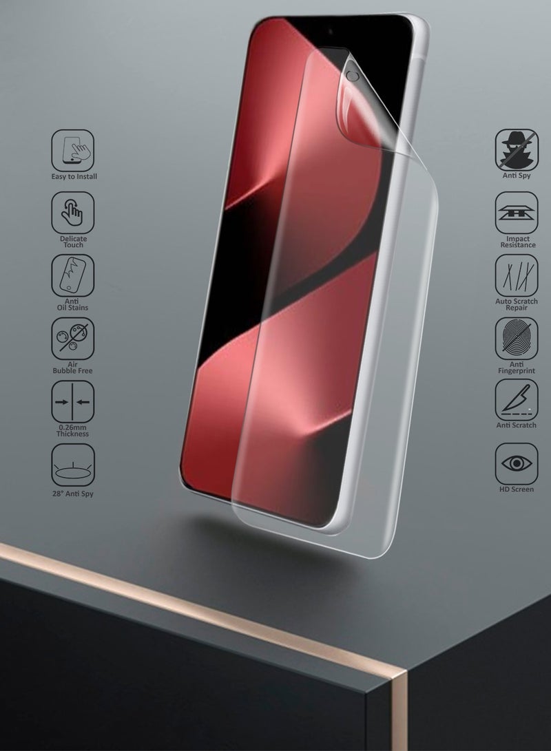 Wtech Huawei Pura 80 Ultra 5G 2025 Premium Hydrogel Film Thin and Flexible Screen Protector (MSHFMN) - Clear - Image 2