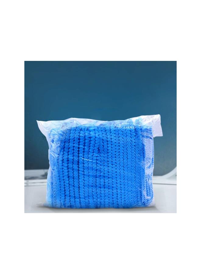 klarako 200 PCS Disposable Cap Blue Disposable Hat Protective Hair Cover for Home Travel Hair Salon Spa Labs Hospitals Use - Image 2