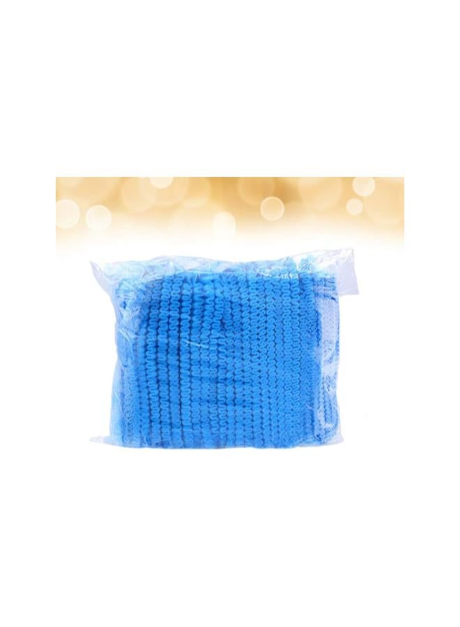 klarako 200 PCS Disposable Cap Blue Disposable Hat Protective Hair Cover for Home Travel Hair Salon Spa Labs Hospitals Use - Image 5