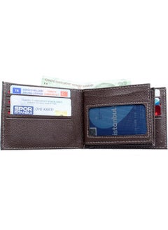 Apera Tr-28 Full Size Faux Leather Men's Wallet, 12 Card Holder, Double Paper Money Compartment  - Image 4