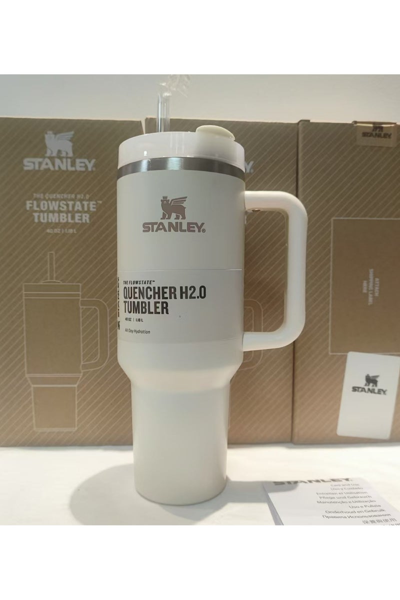 Stanley Stanley Mug, 40 oz Stanley Mug with Straw and Handle Insulated Mug with Lid Travel Mug H2.0 FlowState Stainless Steel Coffee Mug for Hot Iced Drinks Travel Mug with Handle(Multicolour)  - Image 2