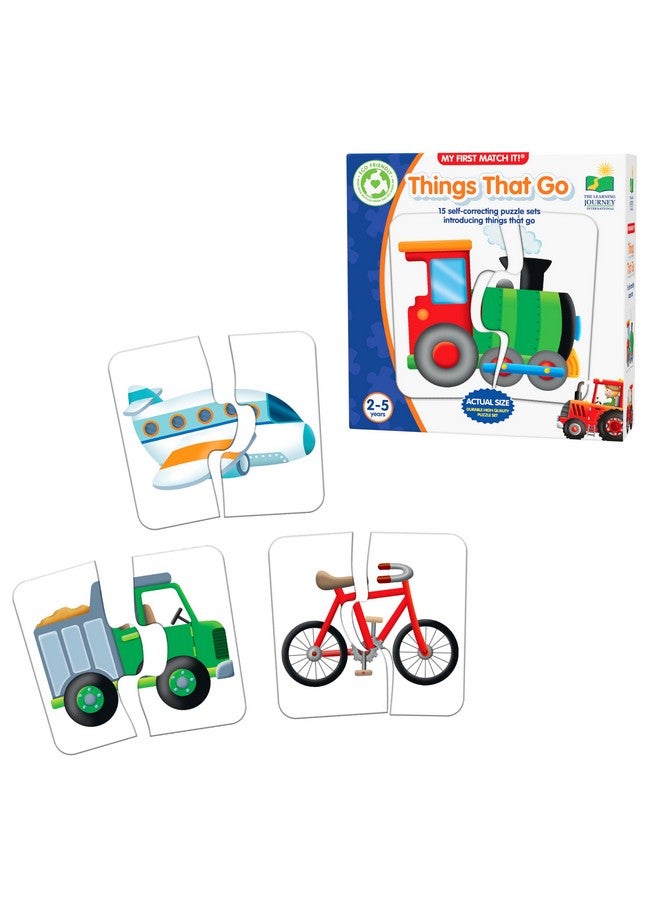 THE LEARNING JOURNEY رحلة التعلم: أول لعبة مطابقة لي - الأشياء التي تتحرك - 15 لغز مطابقة المركبات ذات التصحيح الذاتي - Image 1