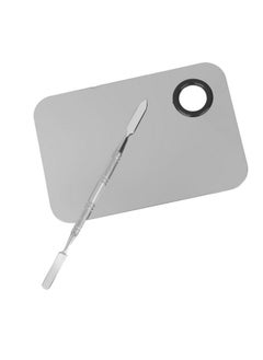 Home Buy 54001189Mg Stainless Steel Makeup Mixing Blending Palette With Spatula  - Image 2