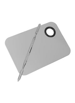 Home Buy 54001189Mg Stainless Steel Makeup Mixing Blending Palette With Spatula  - Image 5