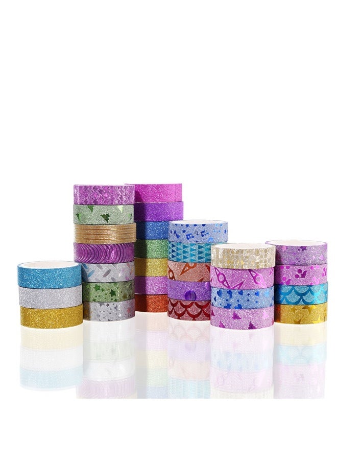 Agutape 30 Rolls Washi Masking Tape Set,Decorative Craft Tape Collection for DIY and Gift Wrapping with Colorful Designs and Patterns - Image 2