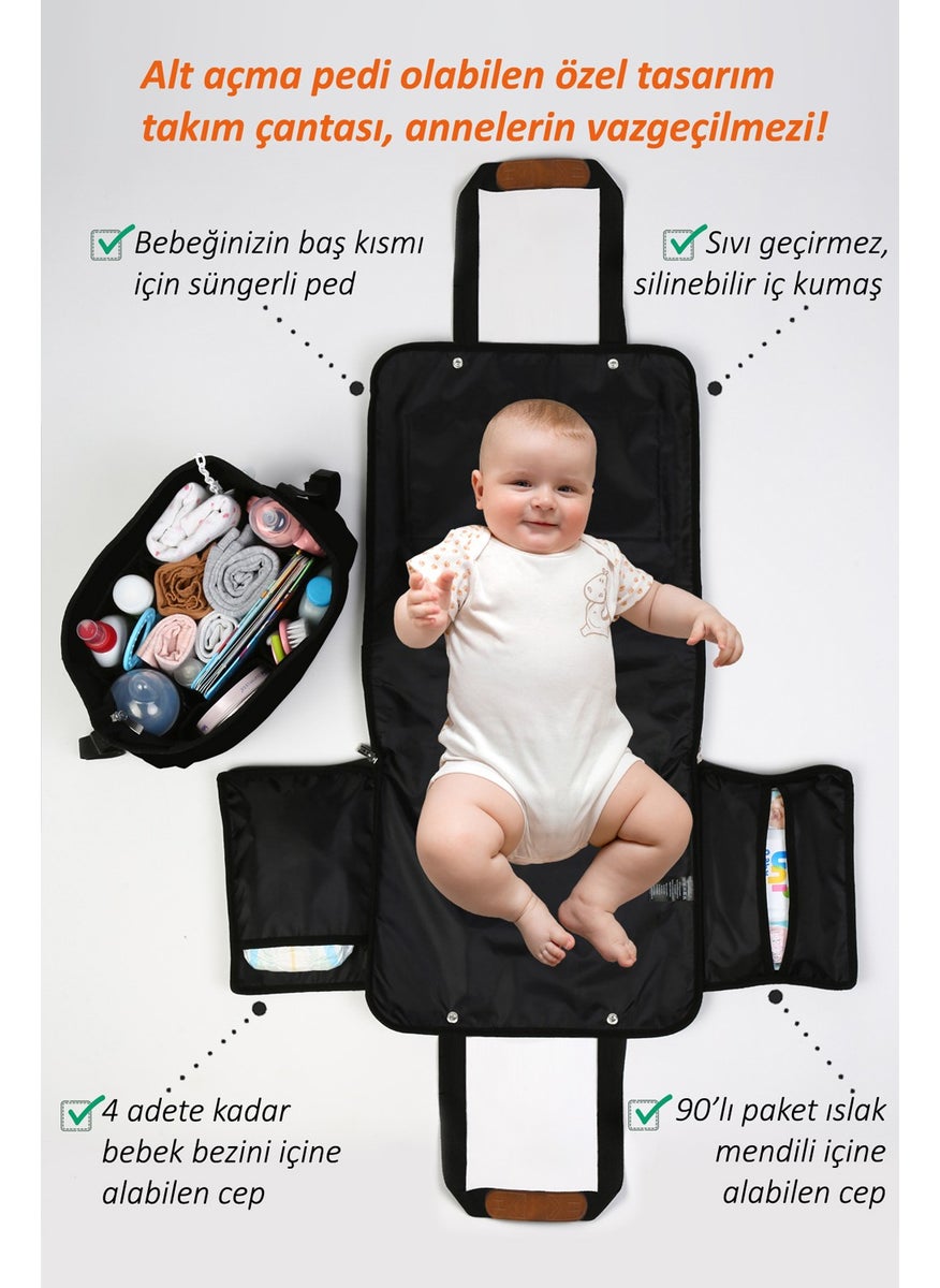 Hamur Dough Mother Baby Care 2 Piece Set Diaper Bag Pad and Organizer Organizer MOM-503  - Image 2