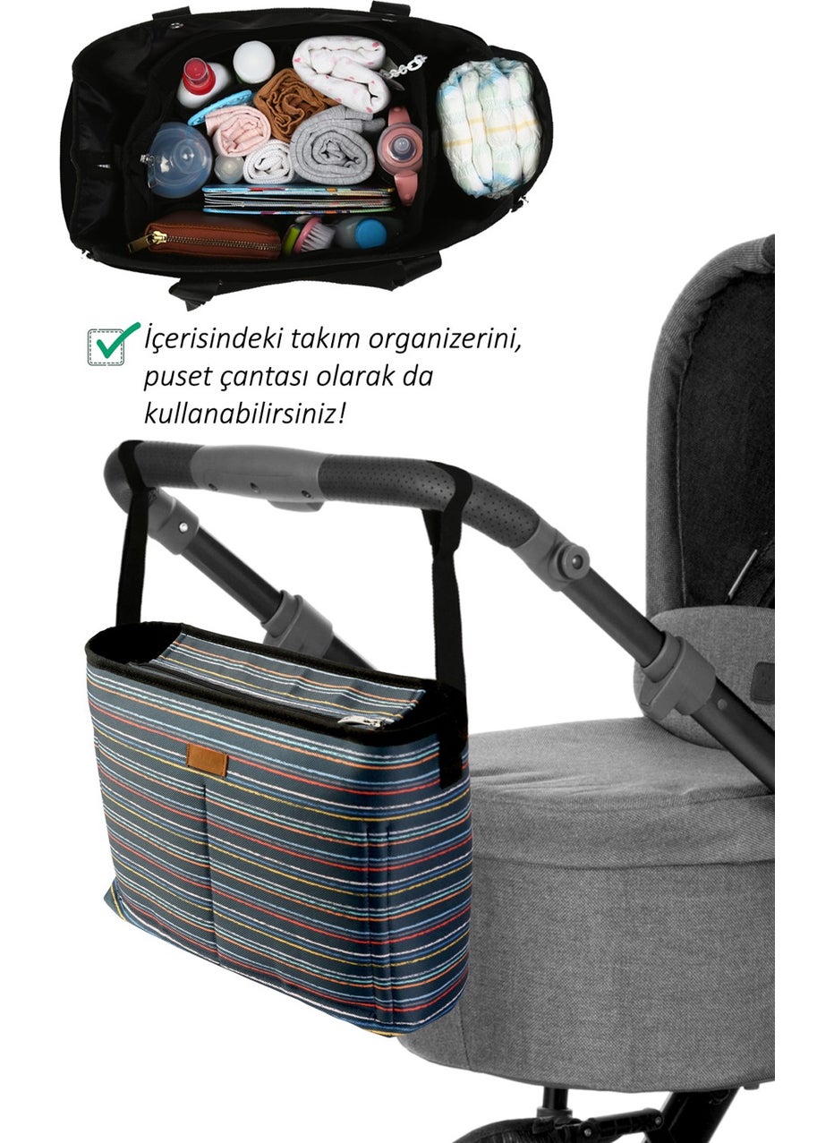 Hamur Dough Mother Baby Care 2 Piece Set Diaper Bag Pad and Organizer Organizer MOM-503  - Image 3
