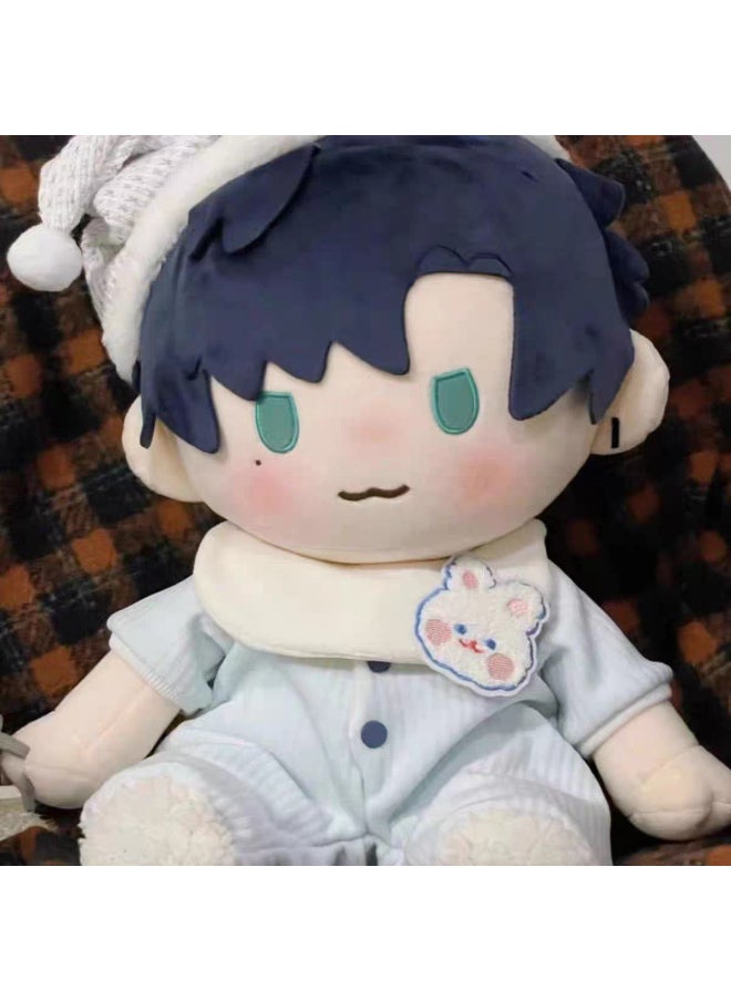 Winter 40cm Baby Clothes Sitting Cotton Doll Appreciation And Night Love Carmly Dress Dress-Color:40cm Blue Crawling Clothes + Bib (improved And Upgraded Version) [long Back, No Leakage Or Tightness]  - Image 5