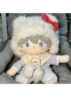 Generic Winter 40cm Baby Clothes Sitting Cotton Doll Appreciation And Night Love Carmly Dress Dress-Color:40cm Blue Crawling Clothes + Bib (improved And Upgraded Version) [long Back, No Leakage Or Tightness]  - Image 2