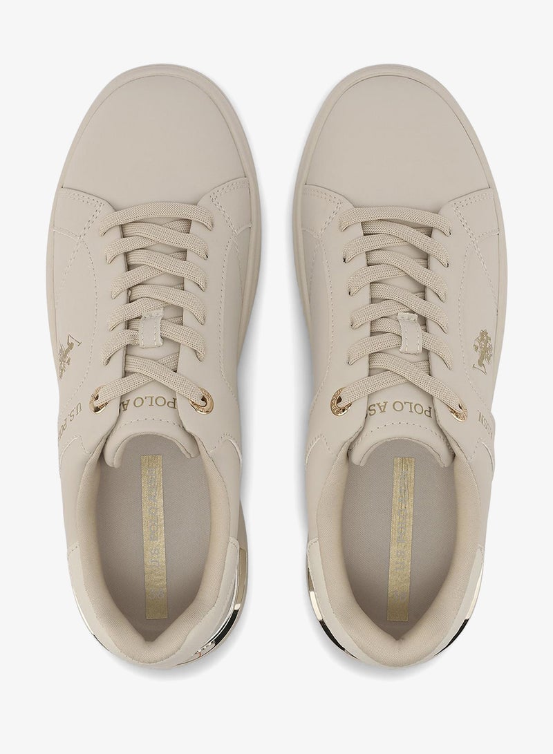 U.S. Polo Assn. Alson Women's Comfortable Stylish Casual Everyday Low Top Sneaker - Beige - Image 5