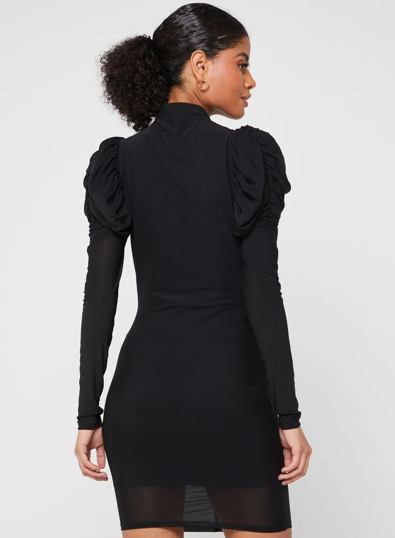 Ted Baker Puff Sleeve Bodycon Dress
