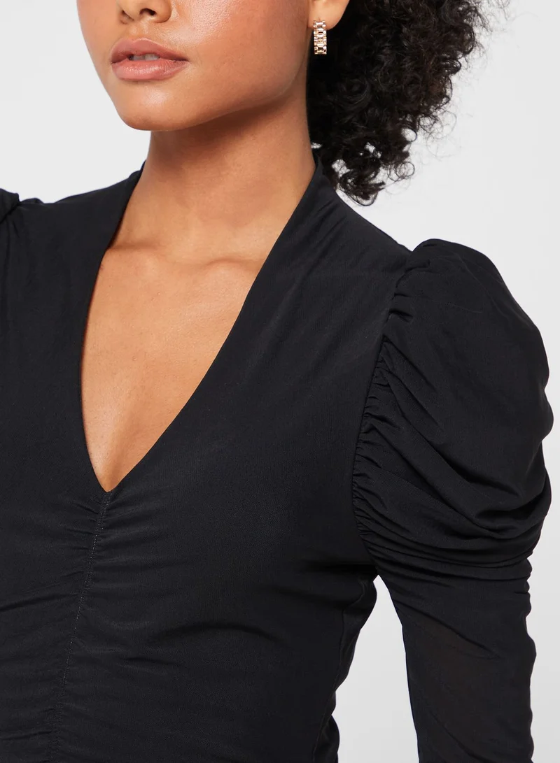 Ted Baker Puff Sleeve Bodycon Dress