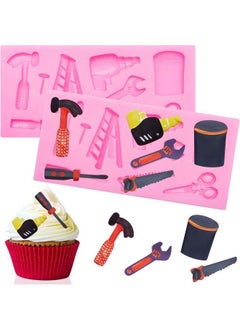 Patelai 2 Pieces Hand Tools Silicone Mold 3D Sugar Chocolate Fondant Molds Mini Hand Tools Silicone Cupcake Fondant Cookie Decorating Mold Desserts Cupcake Cake Topper Decorations  - Image 2